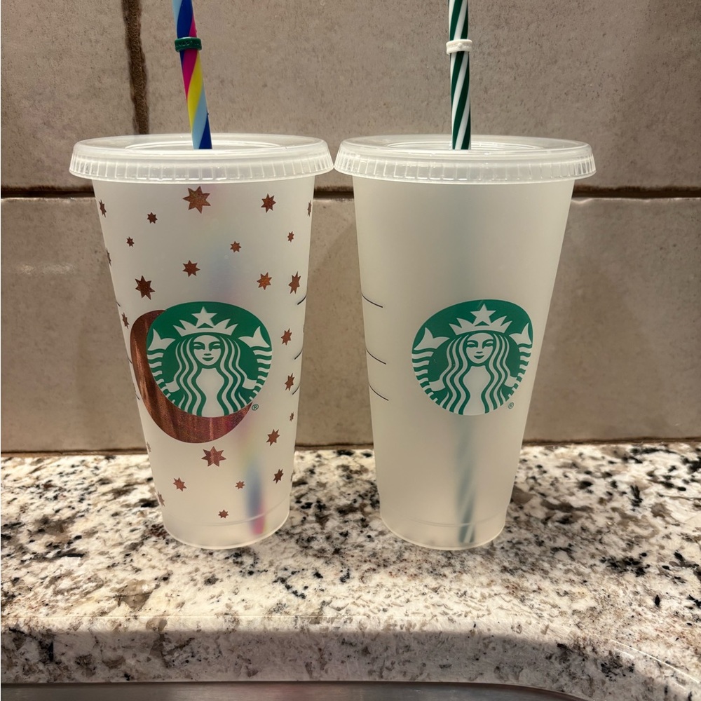 Bundle Of Two Starbucks Reusable Tumblers - Harry Potter and Regular - 24oz